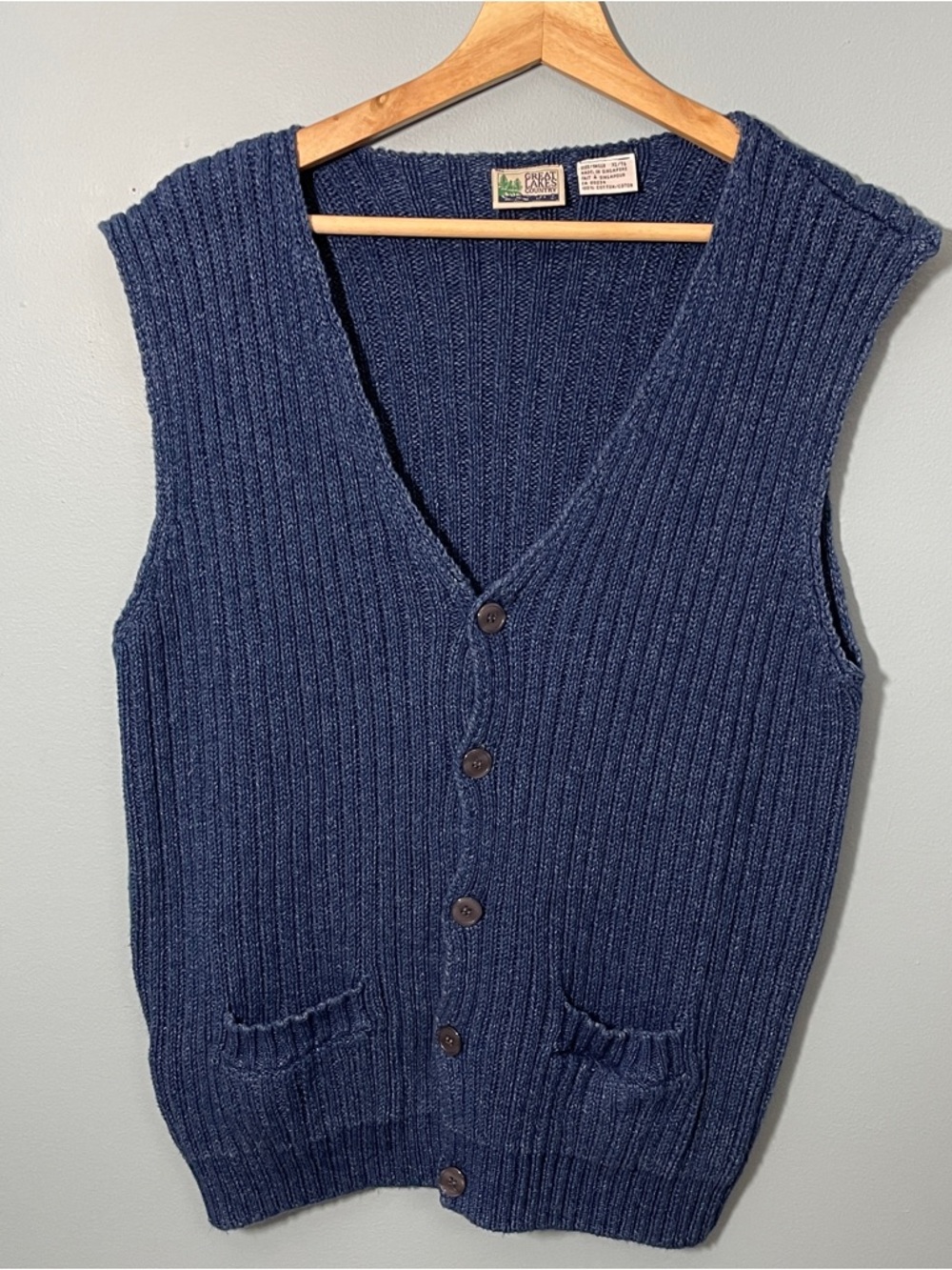 Cotton Ribbed Knit Vest - Picture 2 of 13